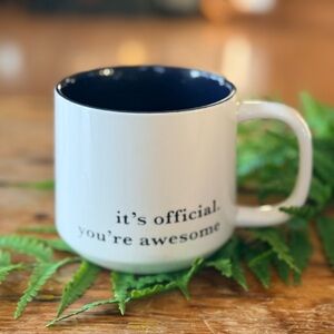 Threshold Inspirational Mug ‘it’s official you’re awesome’